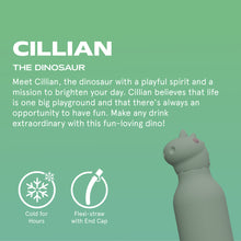 Laden Sie das Bild in den Galerie-Viewer, Asobu Bestie Trinkflasche Cillian the Dino
