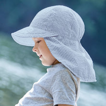 Laden Sie das Bild in den Galerie-Viewer, Maximo 34500 115100 MINI Schildmütze mit Streifen, Nackenschutz, UV 30+, denim
