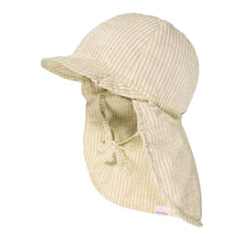 Laden Sie das Bild in den Galerie-Viewer, Maximo 34500 115100 MINI Schildmütze mit Streifen, Nackenschutz, UV 30+, beige
