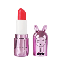 Laden Sie das Bild in den Galerie-Viewer, Inuwet Lippenbalsam Bunny für Kinder in metallic rosa mit Himbeere-Sorbet-Geschmack, VINLB21
