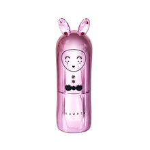 Laden Sie das Bild in den Galerie-Viewer, Inuwet Lippenbalsam Bunny für Kinder in metallic rosa mit Himbeere-Sorbet-Geschmack, VINLB21
